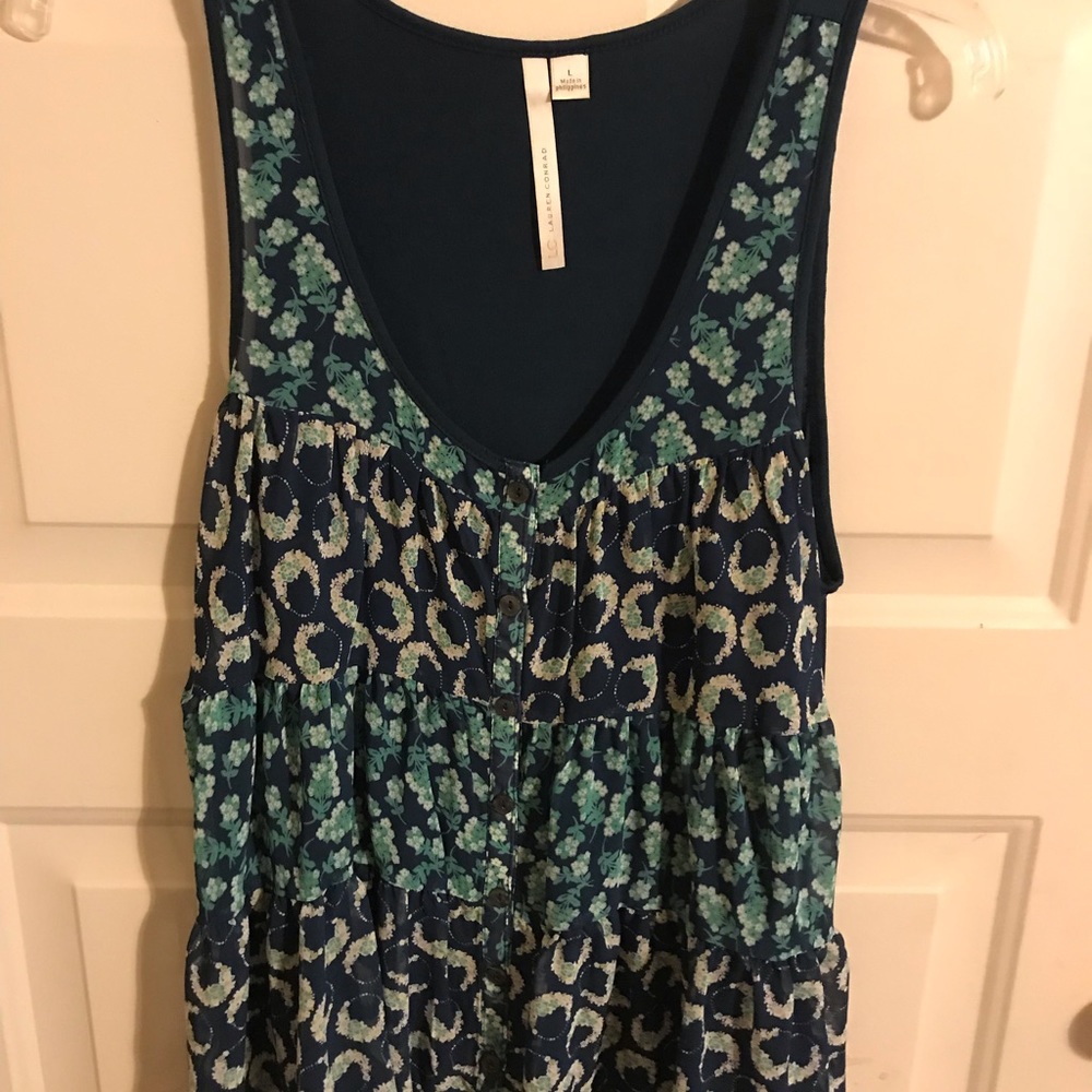 Button Down Sleeveless Top